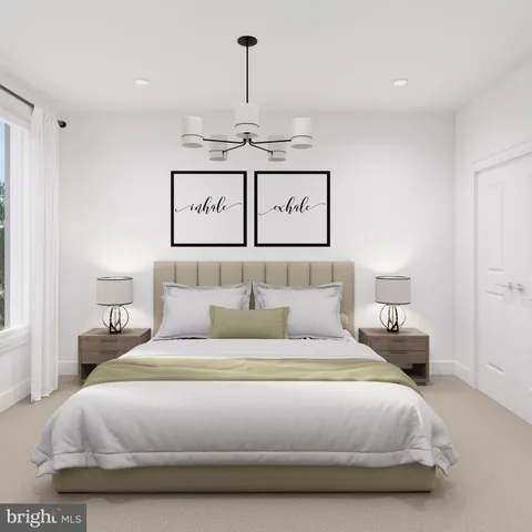 a bathroom with double sink and a mirror