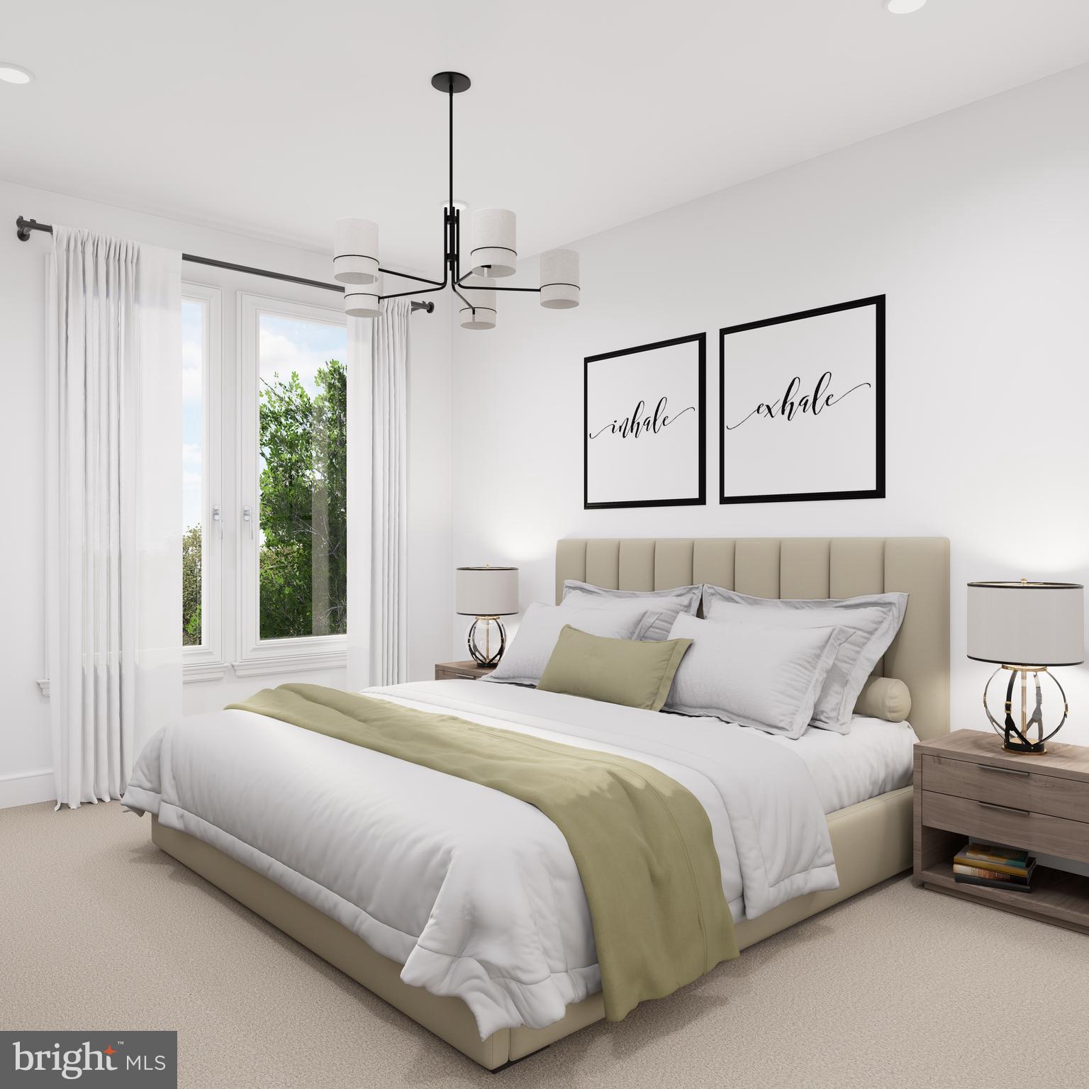 83 Bethlehem Pike, Unit 1213 Colmar, PA 18915 - Photo 10 of 18 a bedroom with a bed chandelier and window