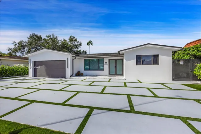 a view of a house with a patio