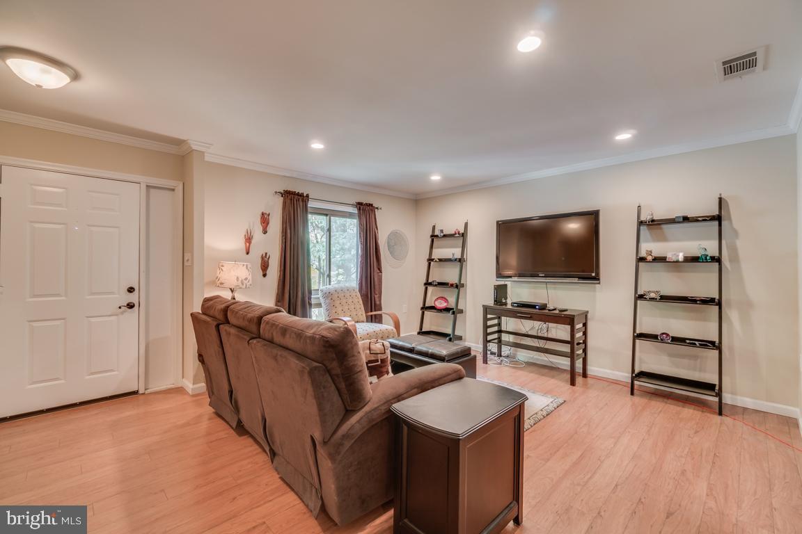 2444 Cloudcroft Square Reston, VA 20191 - Photo 4 of 32 Open Living Room w/ Wood Floors, Recess Lights