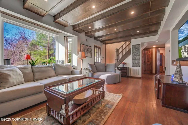 a front view of a house with swimming pool