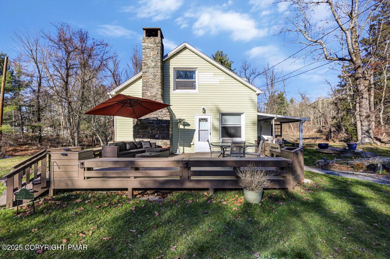 3 Stone Tree Drive Canadensis, PA 18325 - Photo 187 of 201 a view of a house with backyard and sitting area