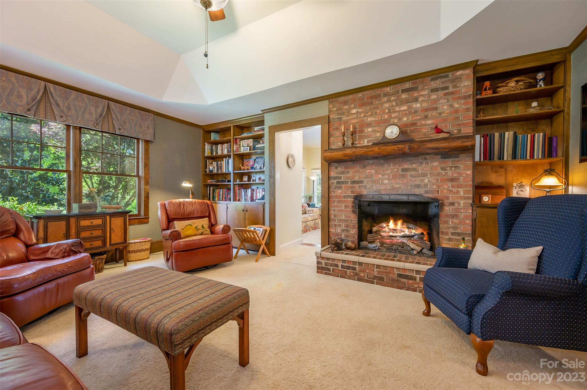 231 Old Gilbert Town Road Rutherfordton, NC 28139 - Photo 15 of 48 a living room with furniture and a fireplace
