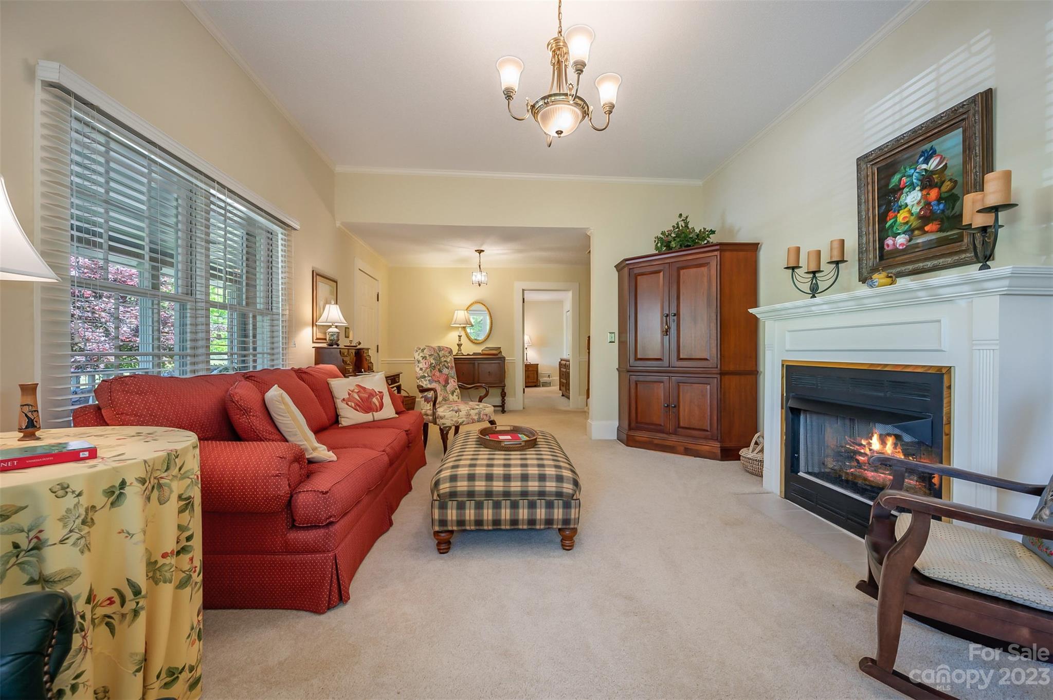 231 Old Gilbert Town Road Rutherfordton, NC 28139 - Photo 8 of 48 a living room with furniture and a fireplace
