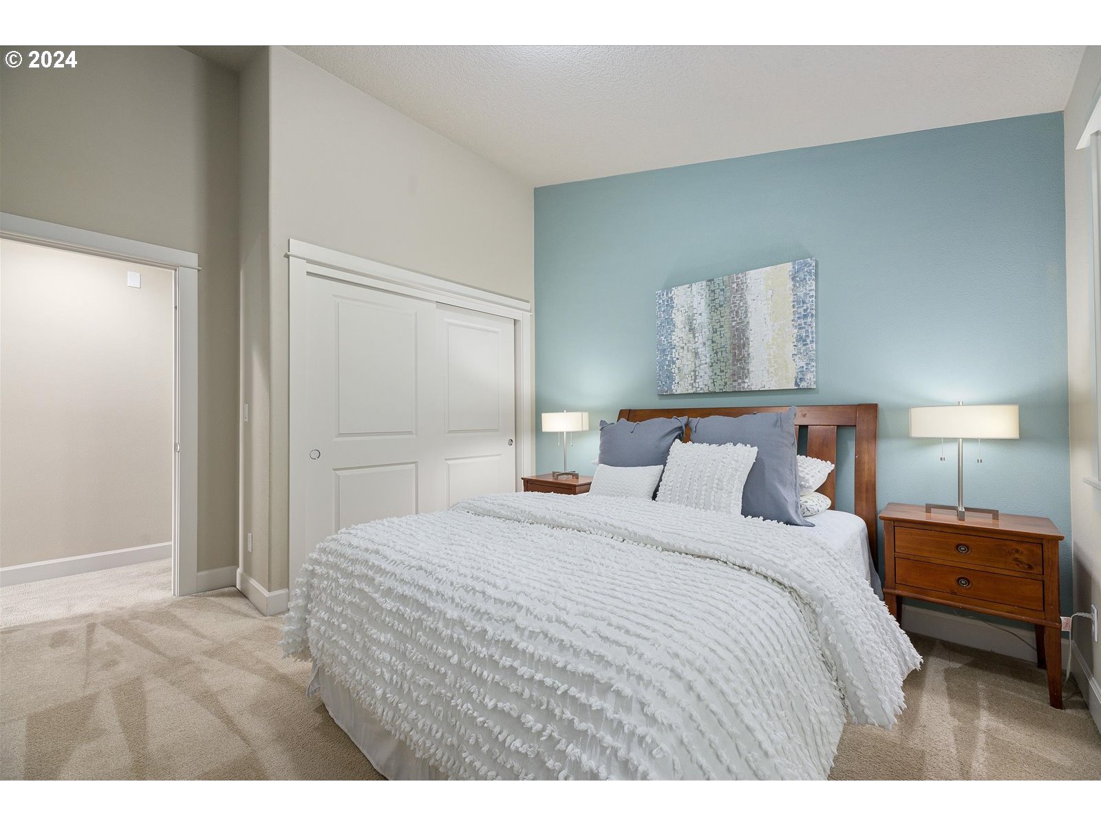 2224 Lucerne Place West Linn, OR 97068 - Photo 18 of 26 a bedroom with a bed and a night stand