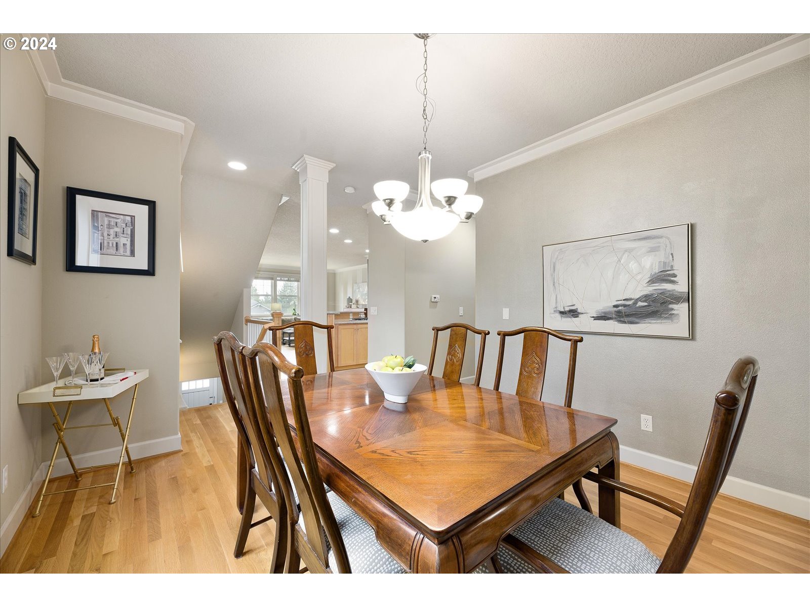 2224 Lucerne Place West Linn, OR 97068 - Photo 6 of 26 a view of a dining room with furniture and a chandelier