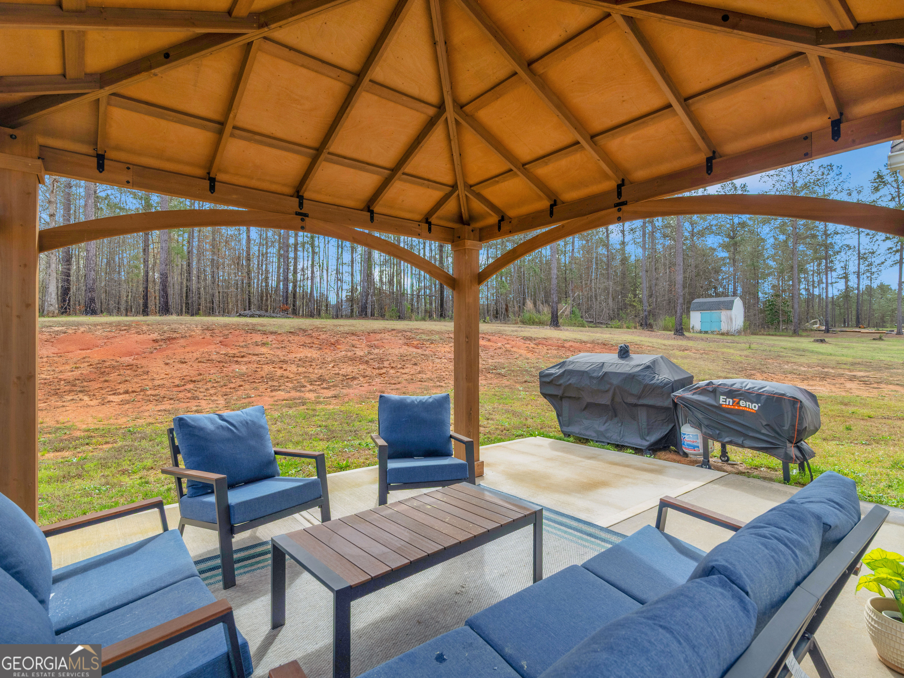 119 Mylee Cove Barnesville, GA 30204 - Photo 53 of 57 a outdoor living space with furniture and garden