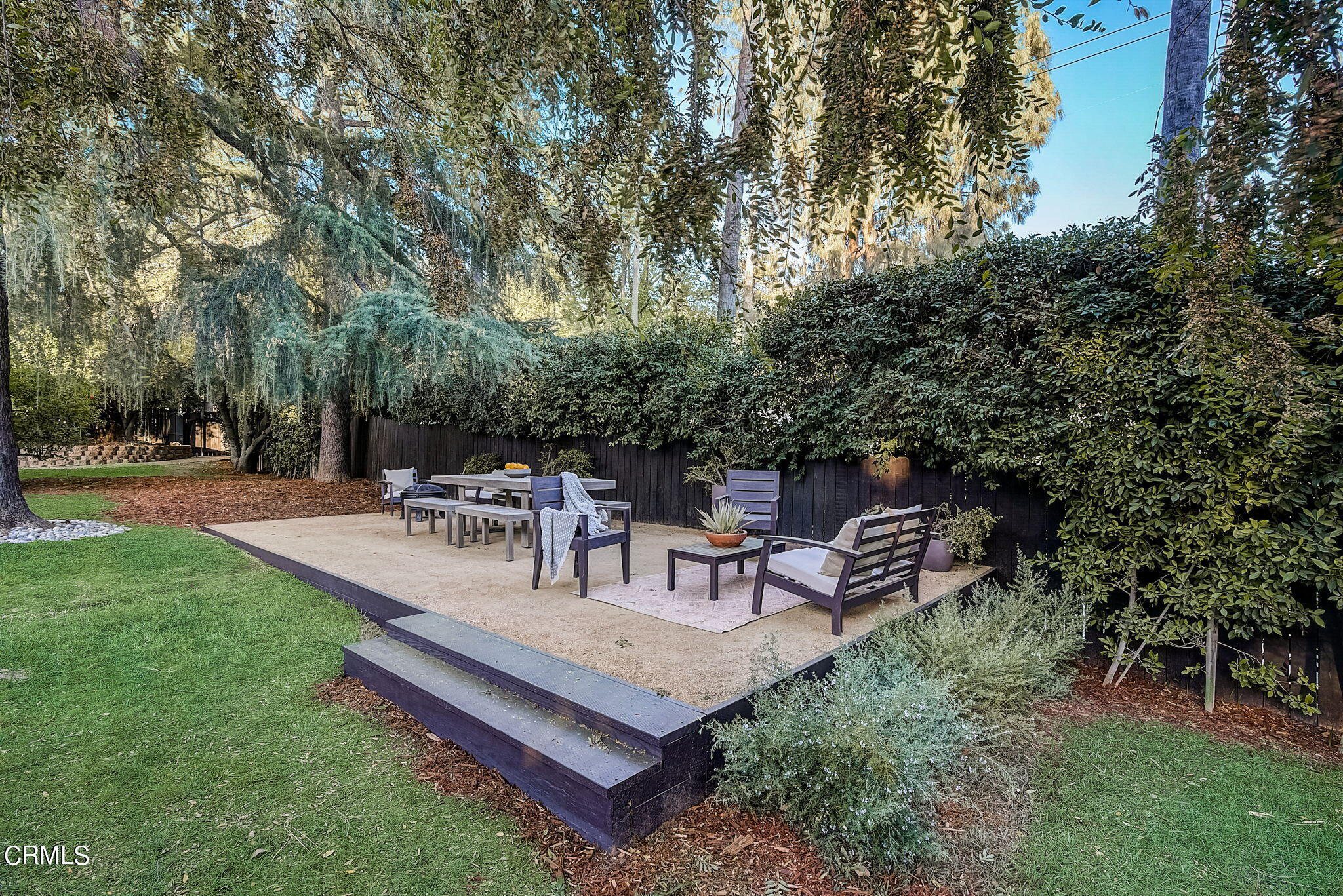 1717 East Mendocino Street Altadena, CA 91001 - Photo 20 of 68 a view of a backyard with sitting area