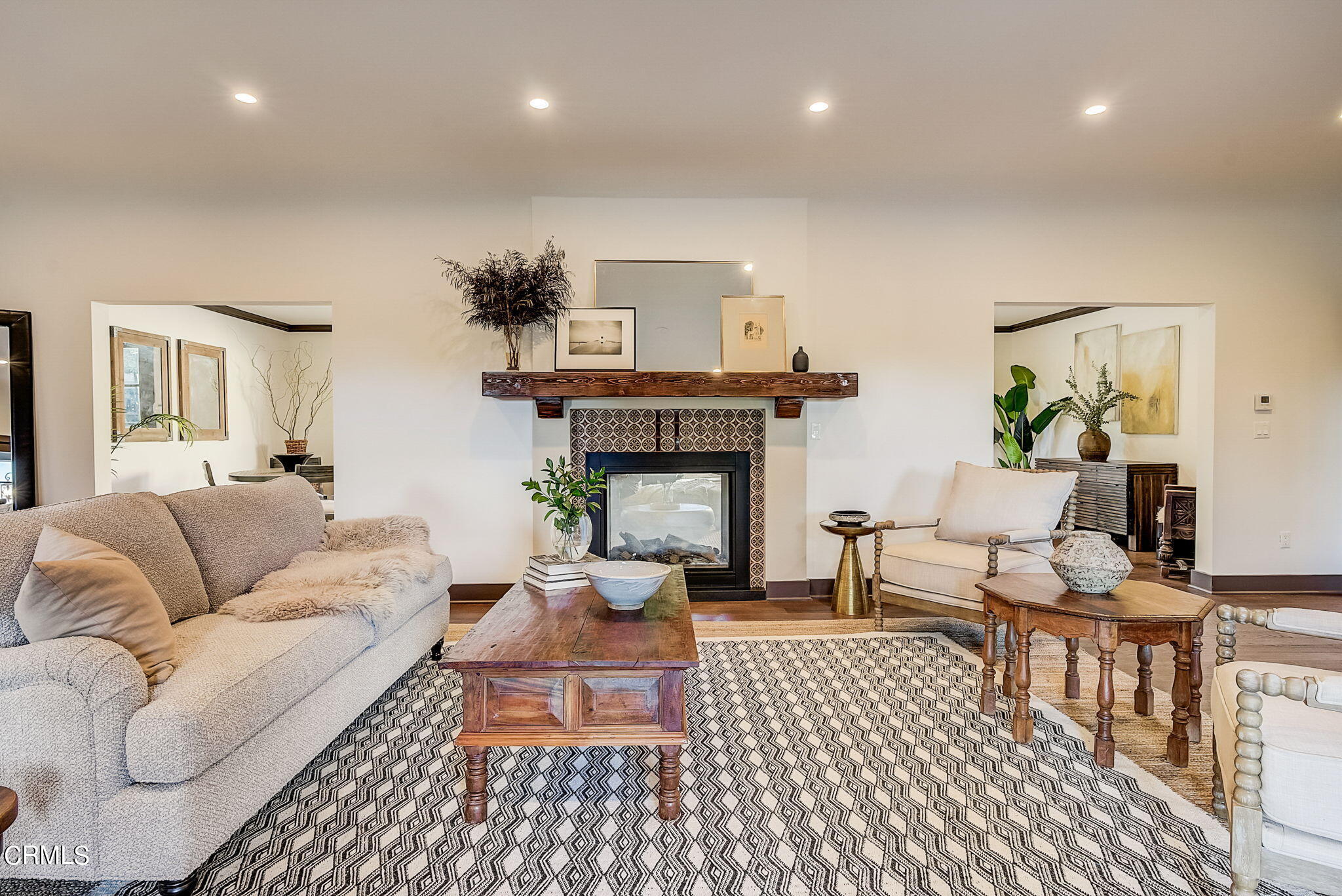 1717 East Mendocino Street Altadena, CA 91001 - Photo 5 of 68 a living room with furniture and a fireplace