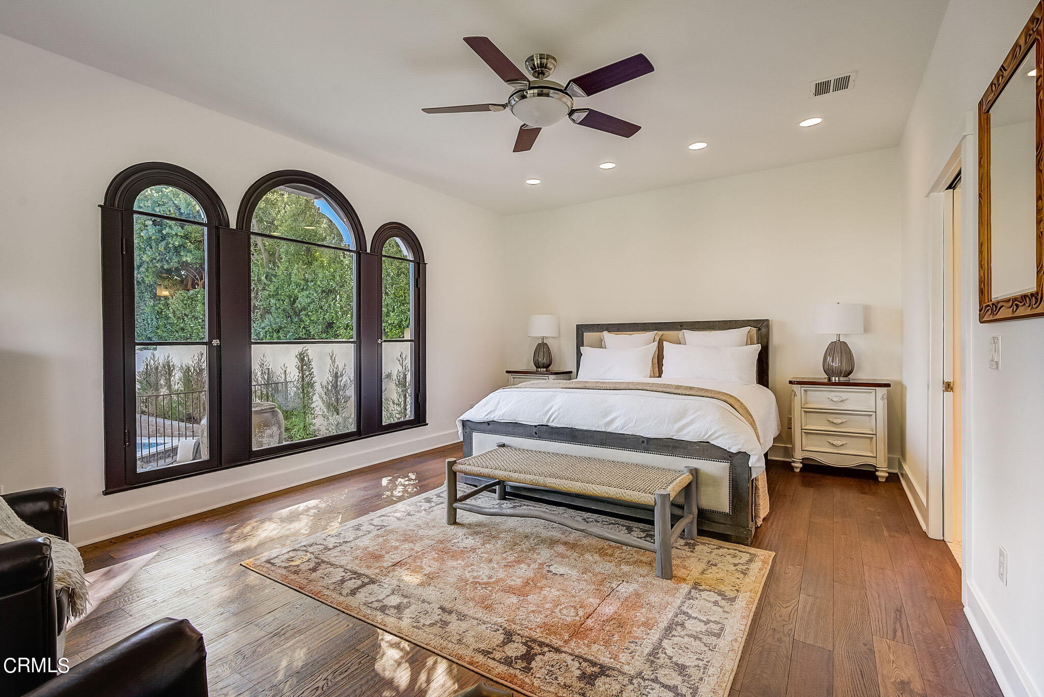 1717 East Mendocino Street Altadena, CA 91001 - Photo 51 of 68 a bedroom with a bed and a large window