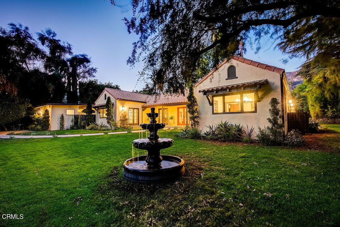 1717 East Mendocino Street Altadena, CA 91001 - Photo 68 of 68 a front view of a house with swimming pool having outdoor seating