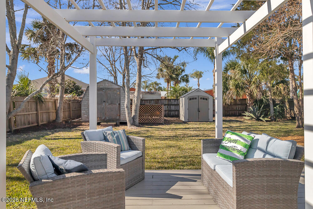 5437 3rd Street St. Augustine, FL 32080 - Photo 31 of 35 a view of a couches in the patio