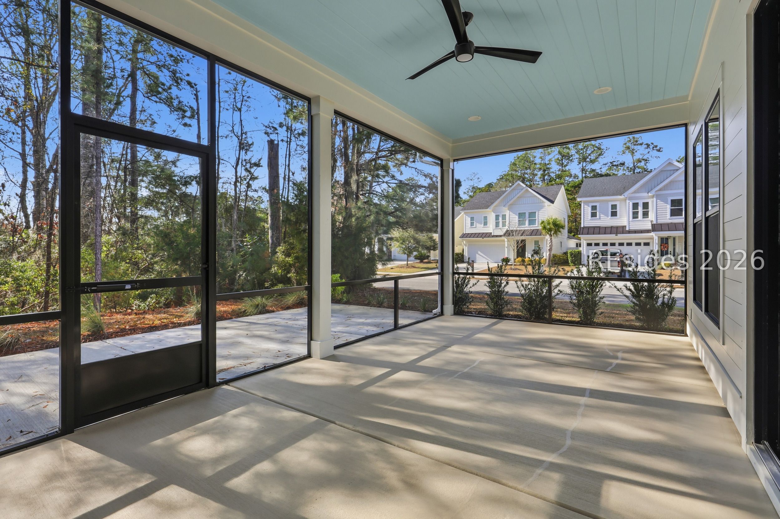 202 Fording Trace Bluffton, SC 29910 - Photo 30 of 52 Screened in Lanai overlooks the wooded preserves.
