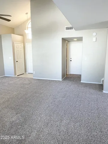 a view of an empty room