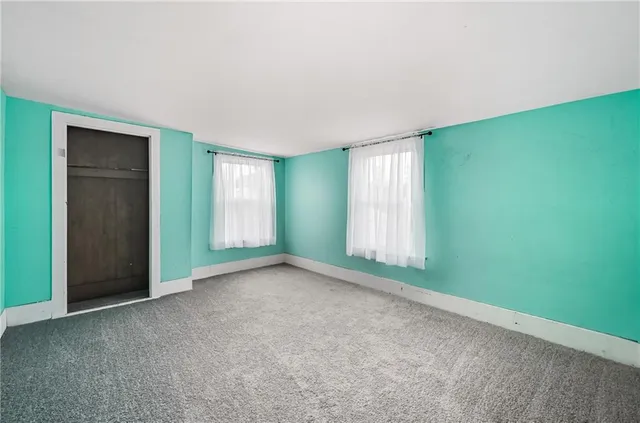 a view of a door of the house