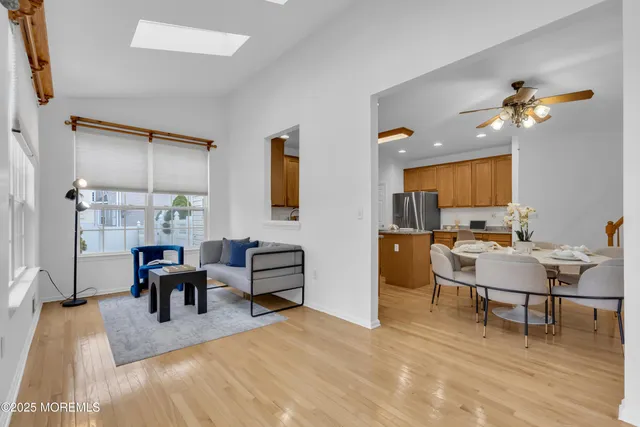 a view of a livingroom and dining room