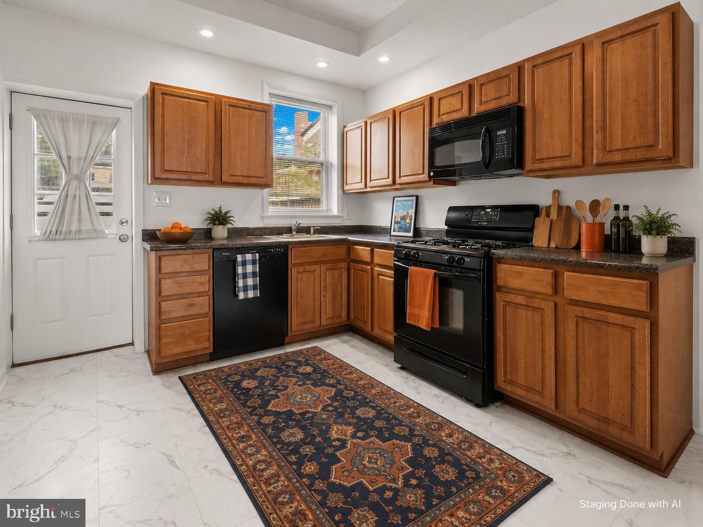 3915 Falls Road Baltimore, MD 21211 - Photo 9 of 23 Warm wood tones in a cozy kitchen.