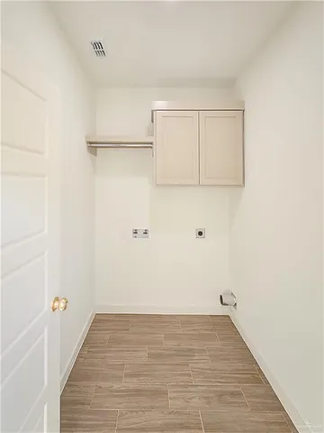 a view of a room with an empty space