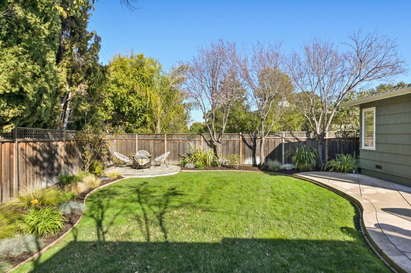 416 Stephen Road San Mateo, CA 94403 - Photo 6 of 11 a view of a backyard with plants and large trees