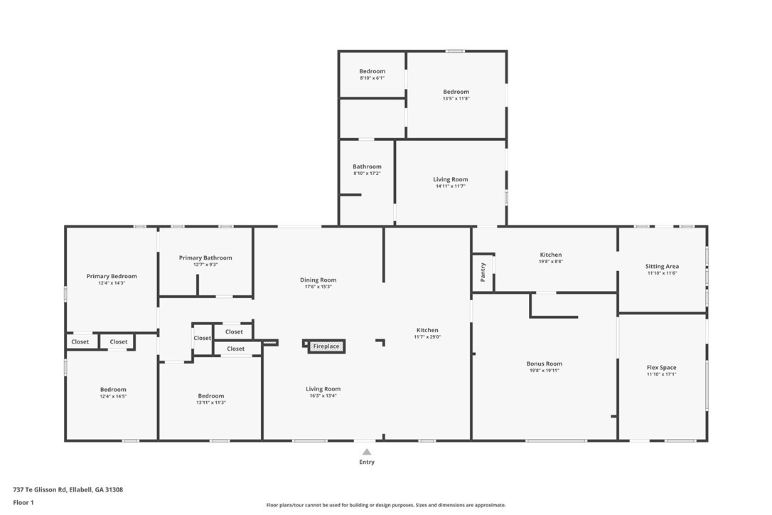737 T E Glisson Road Ellabell, GA 31308 - Photo 50 of 50 Floor Plan