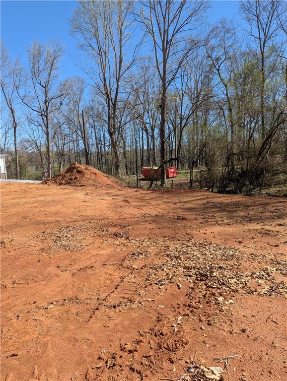 6145 Grindle Road Cumming, GA 30041 - Photo 2 of 20 a backyard of a house with trees and houses