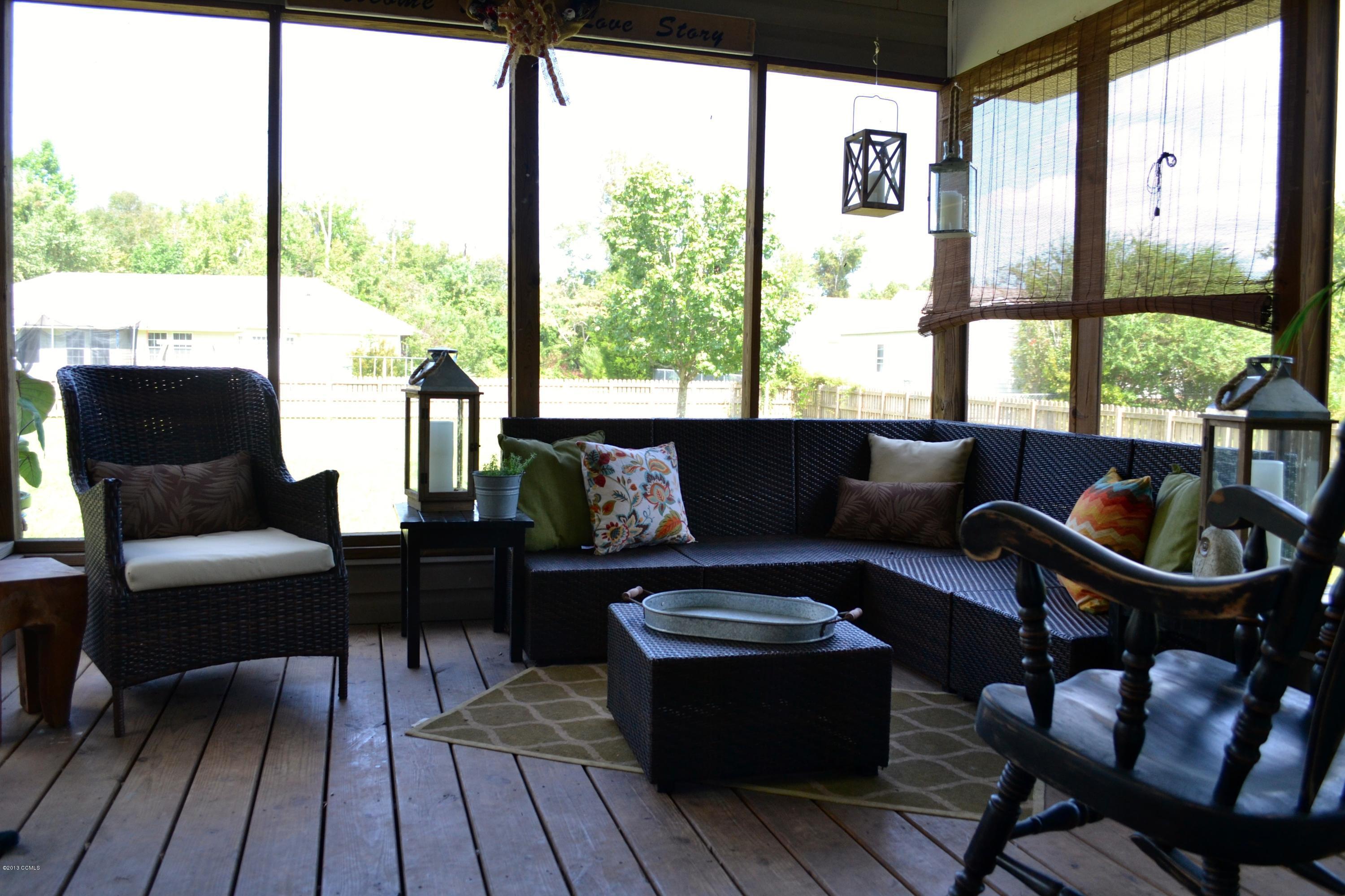 2713 Mayberry Loop Road Morehead City, NC 28557 - Photo 11 of 12 Screened Porch
