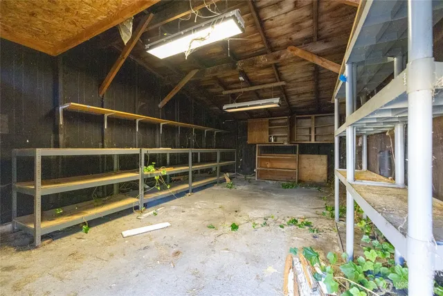 a view of an empty room with wooden floor and windows