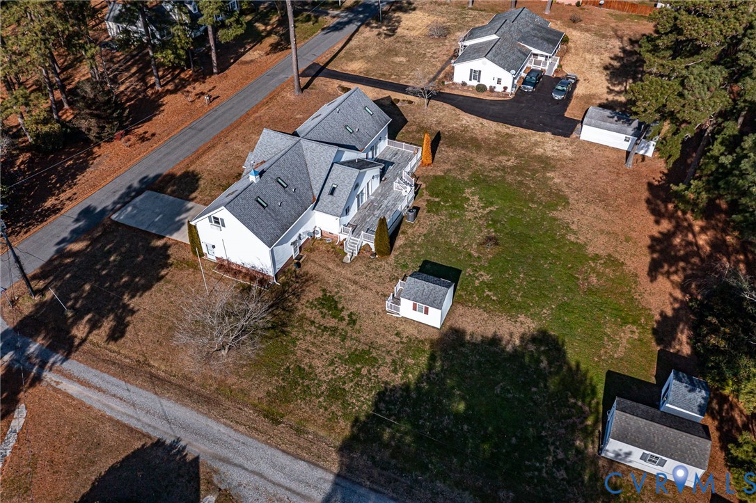 273 Sutton Avenue Reedville, VA 22539 - Photo 44 of 50 an aerial view of house with yard