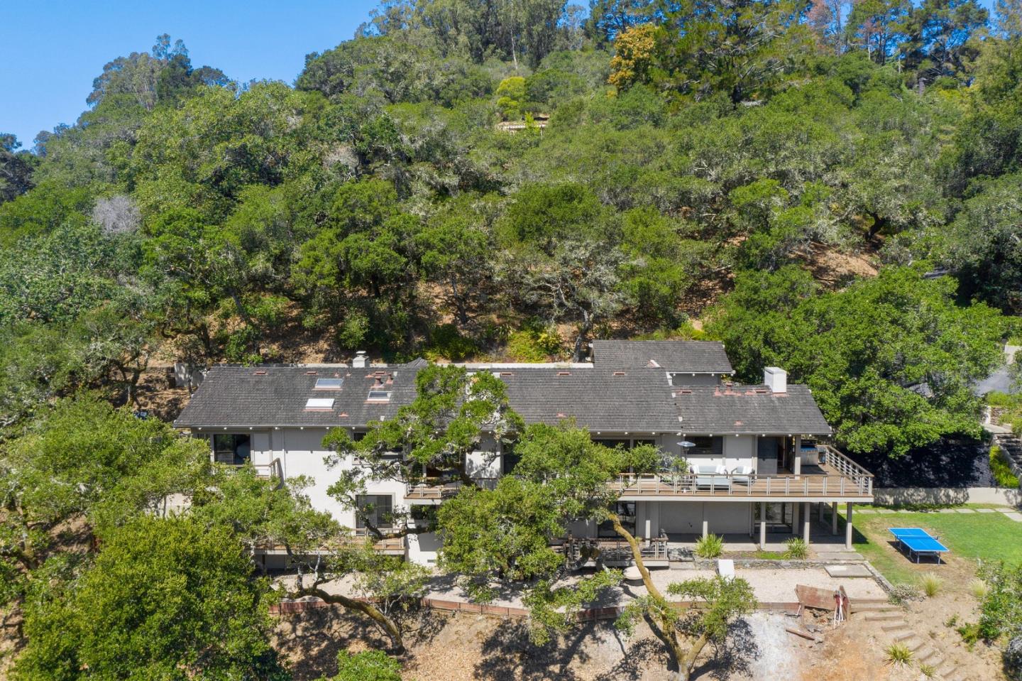 1275 La Canada Road Hillsborough, CA 94010 - Photo 3 of 85 an aerial view of a house with yard and outdoor space