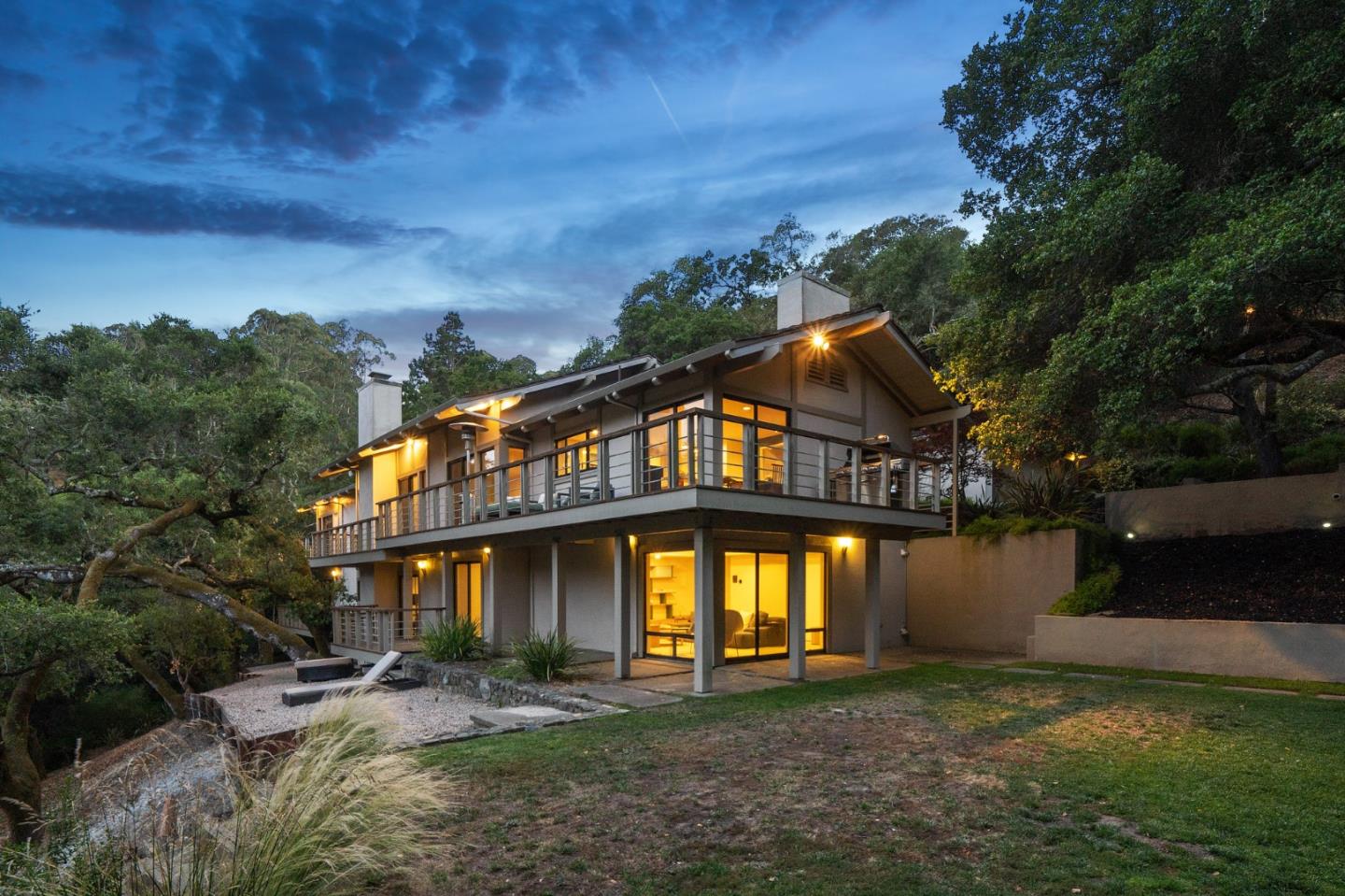 1275 La Canada Road Hillsborough, CA 94010 - Photo 76 of 85 a front view of a house with a yard