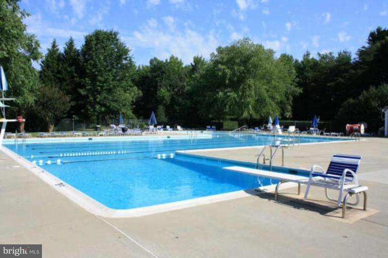 305 Riding Ridge Road Annapolis, MD 21403 - Photo 27 of 29 a view of swimming pool with outdoor seating and trees in the background