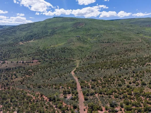 a view of an outdoor space and mountain view