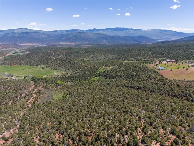 a view of an lake from a city