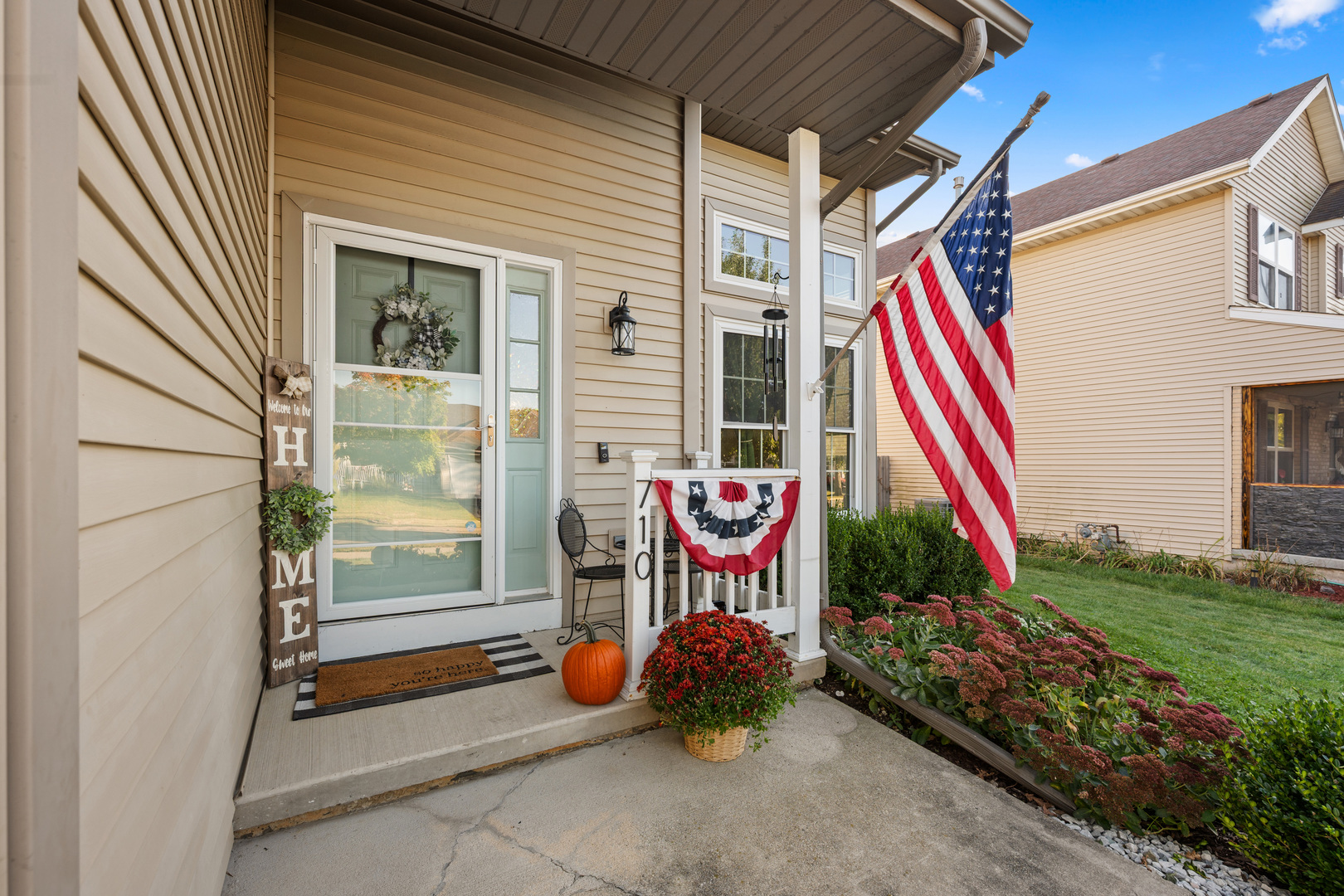 a view of outdoor space and porch