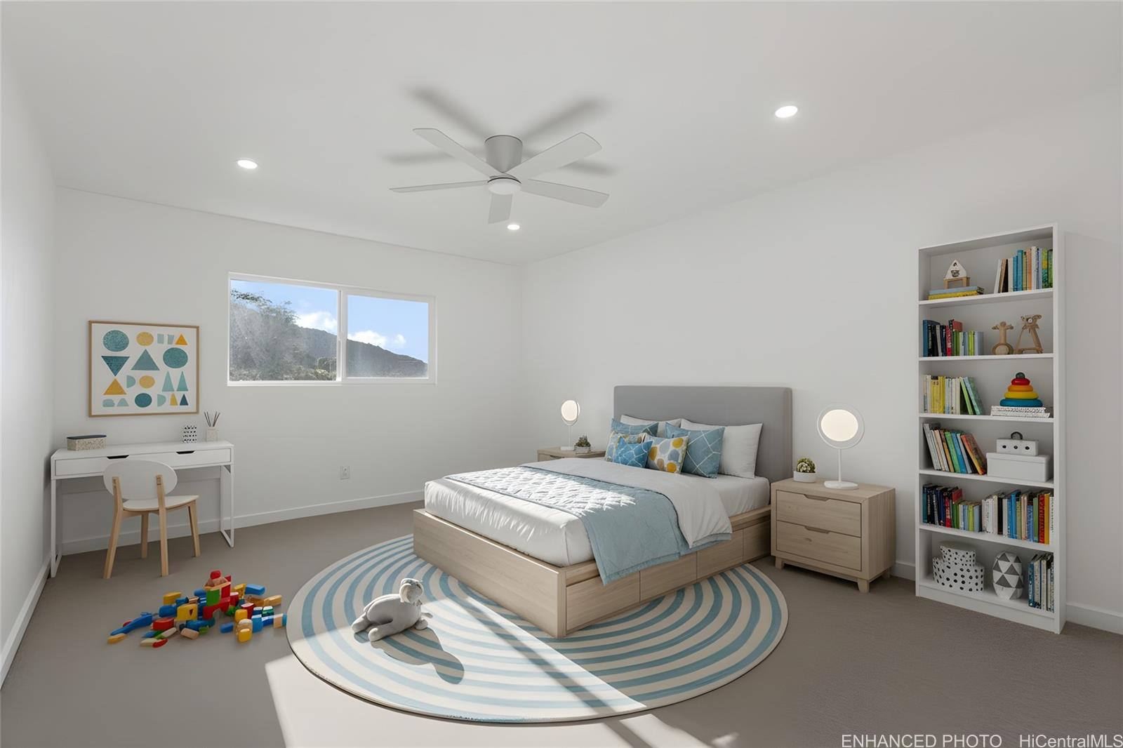 84-1036 Noholio Road Waianae, HI 96792 - Photo 15 of 25 Enhanced photo with virtual staging of bedroom 2