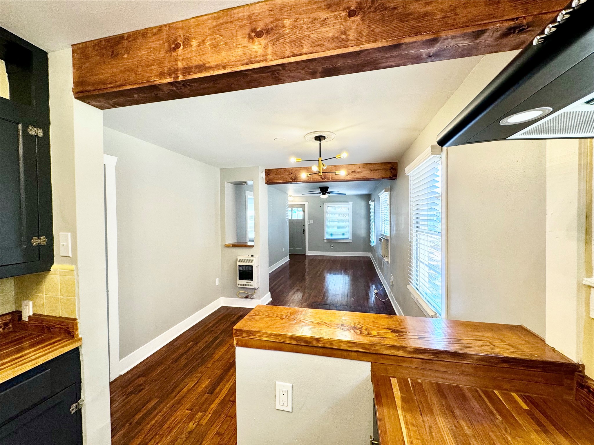 1018 Dunbar Street Houston, TX 77009 - Photo 13 of 30 Looking from kitchen back thru dining and living spaces!