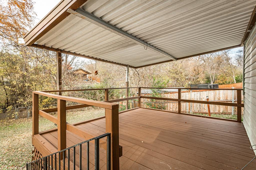 3311 Tooms Street Dallas, TX 75227 - Photo 34 of 38 a view of balcony with wooden floor
