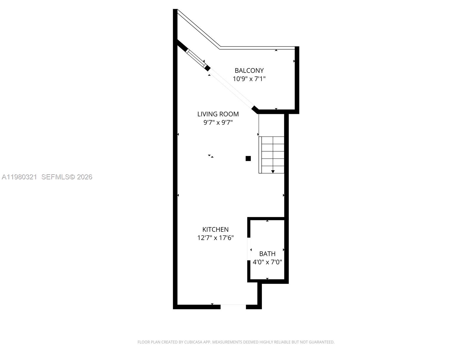 60 Southwest 13th Street, Unit 4414 Miami, FL 33130 - Photo 56 of 56 a picture of a floor plan