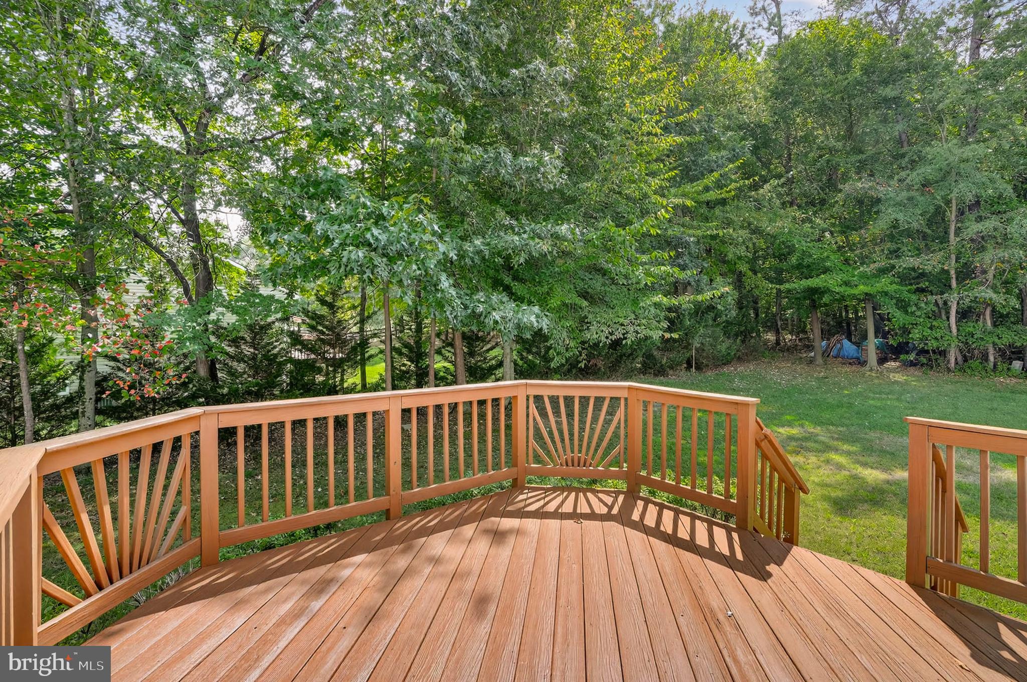 1749 Maple Avenue Hanover, MD 21076 - Photo 36 of 41 a view of backyard with deck and garden