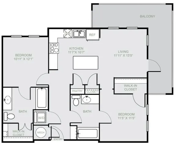 $1,649 | 4600 East McKinney Street, Unit 2213, Denton, TX 76208