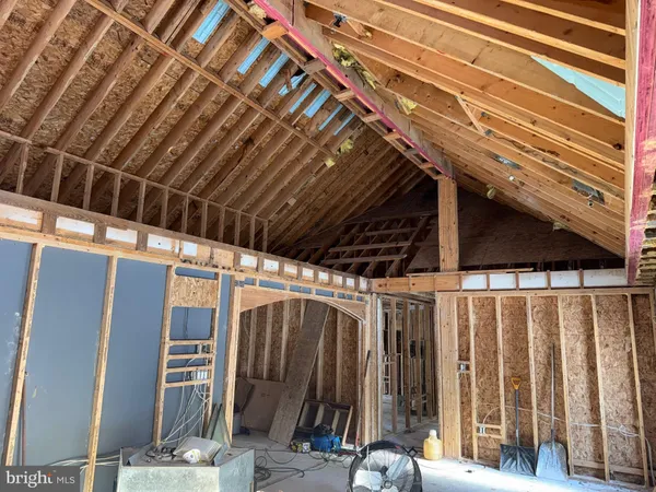 a view of under construction room and staircase