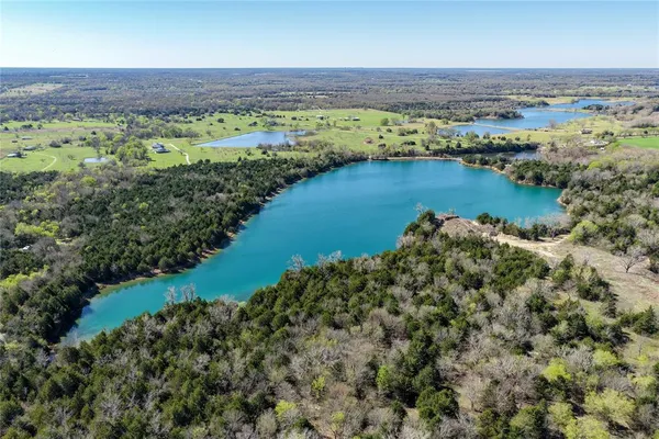 a view of a garden with a lake