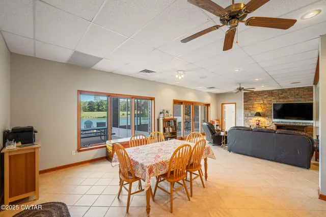 a view of an outdoor space and lake view