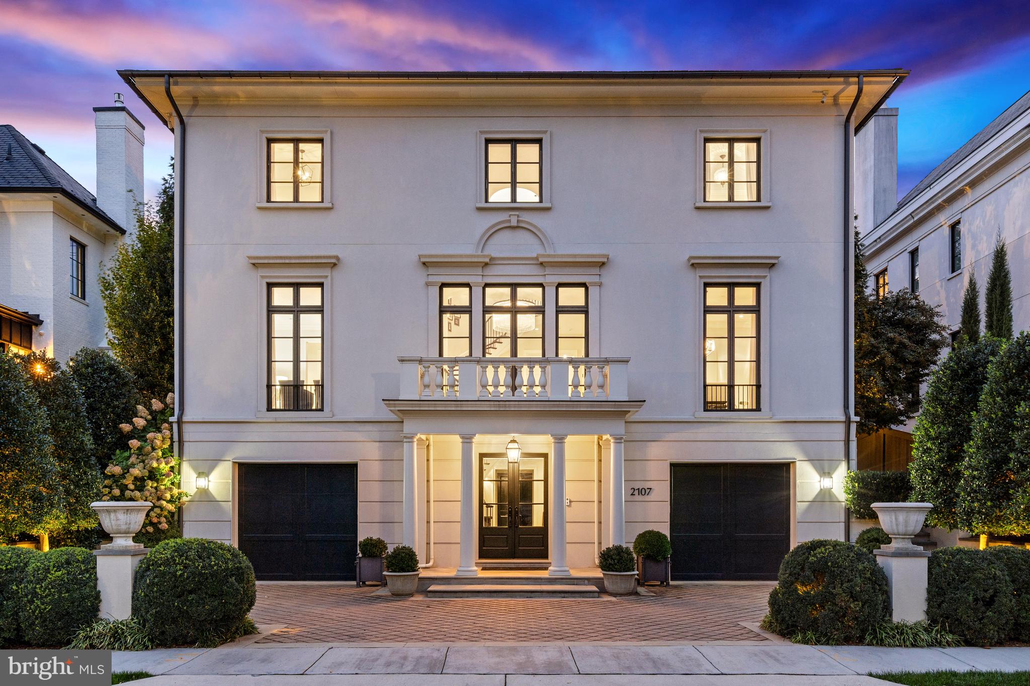 2107 Foxhall Road Northwest Washington, DC 20007 - Photo 3 of 64 2107 Foxhall Rd NW at Twilight