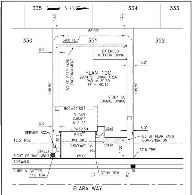10220 Elara Way Elk Grove, CA 95757 - Photo 22 of 33 10220 Elara Way Preliminary Plot Plan
