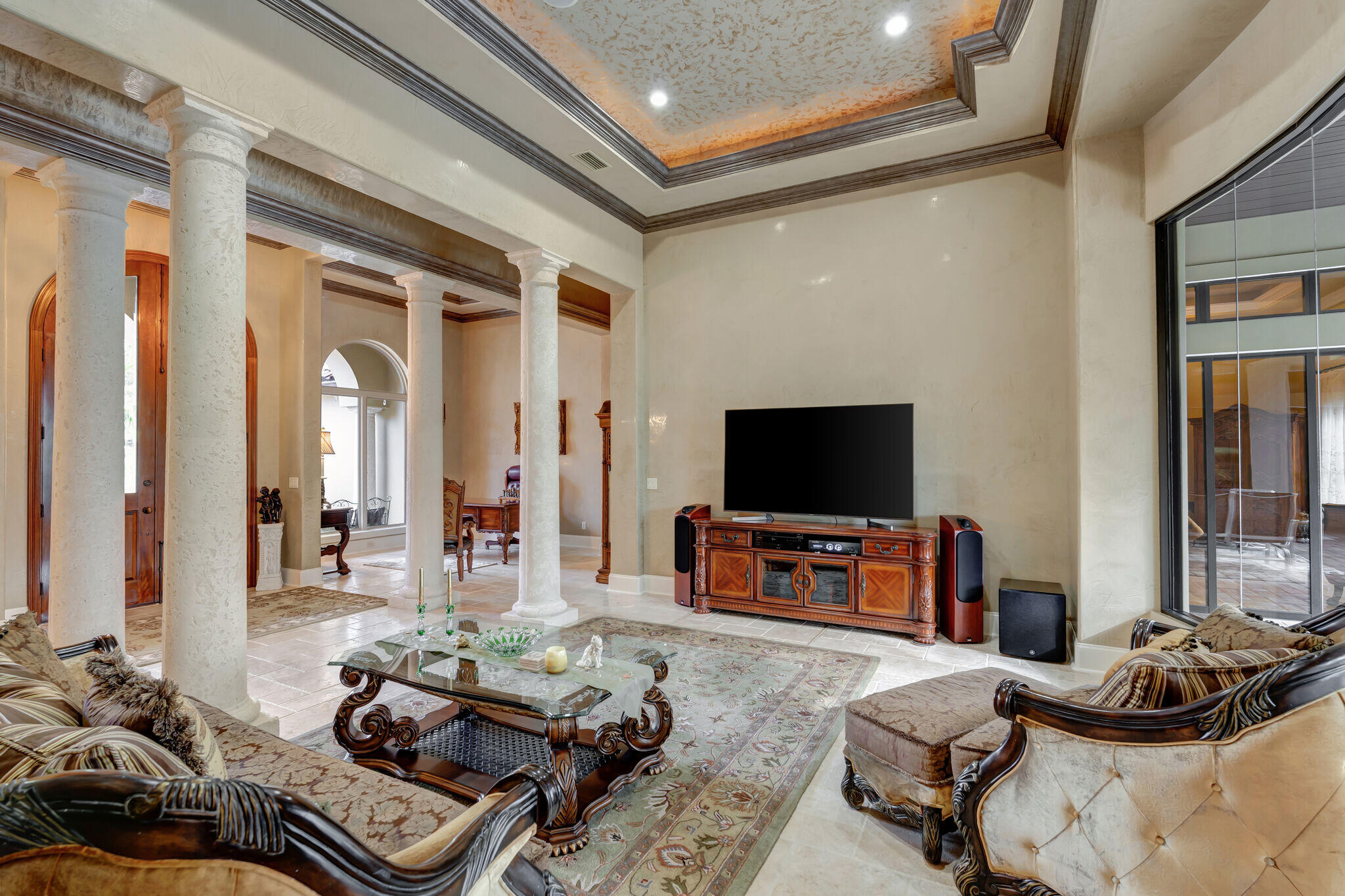 428 Captains Circle Destin, FL 32541 - Photo 18 of 88 a living room with furniture and a flat screen tv