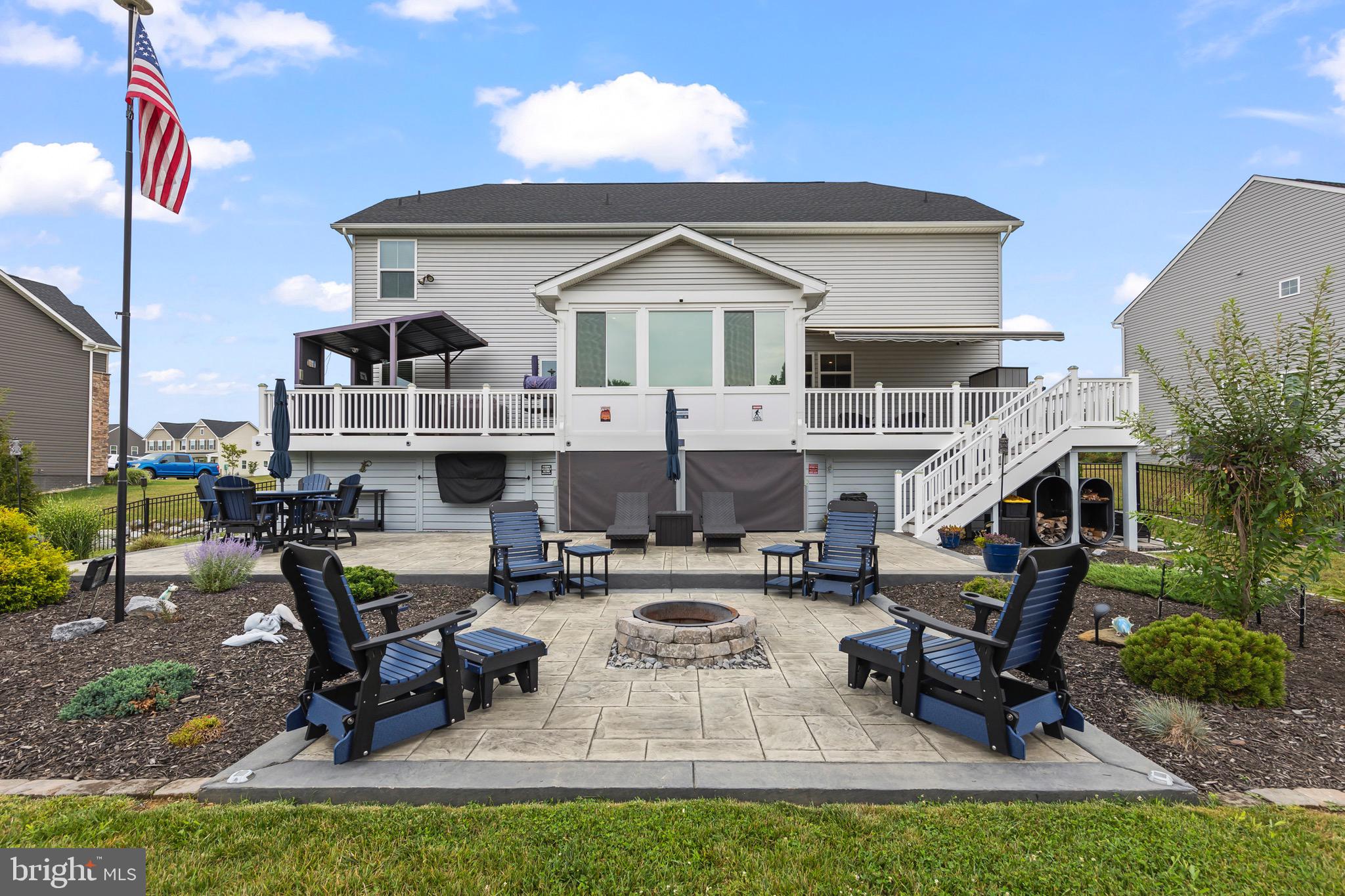 109 Decatur Circle Stephens City, VA 22655 - Photo 11 of 79 Rear Stamped Patio with FIREPIT