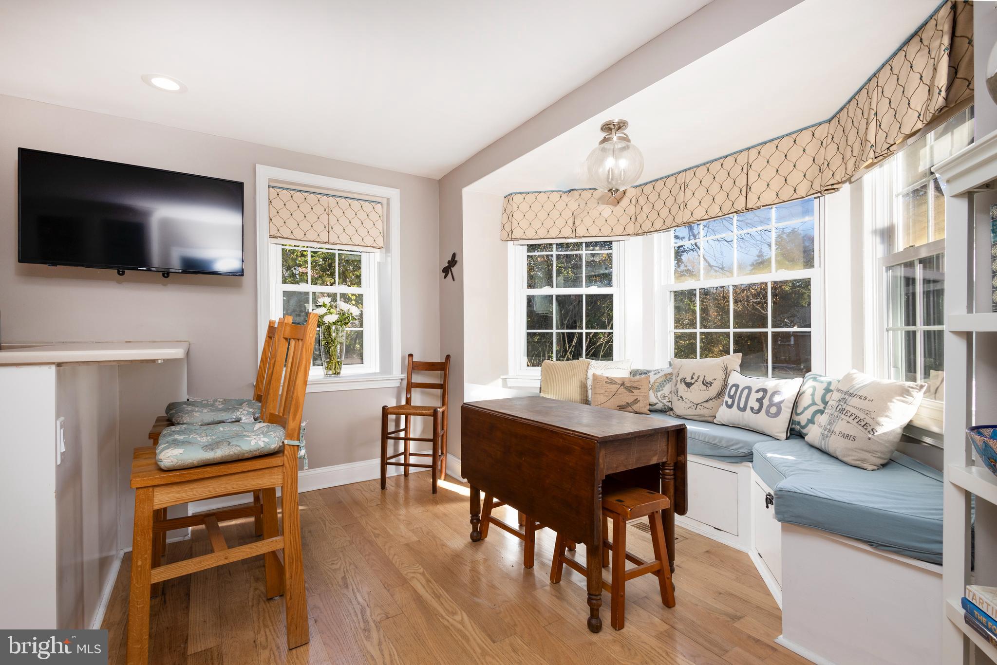 516 Beaver Road Glenside, PA 19038 - Photo 6 of 39 a living room with furniture and a flat screen tv