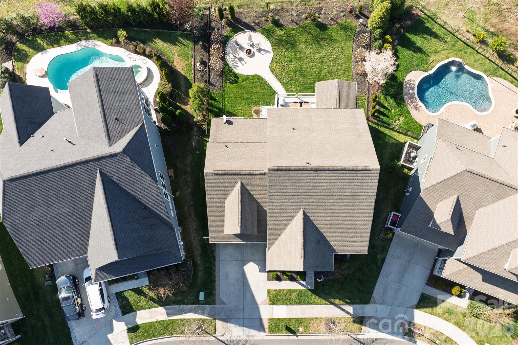 17549 Julees Walk Lane Davidson, NC 28036 - Photo 44 of 48 an aerial view of a house with a yard and a large tree