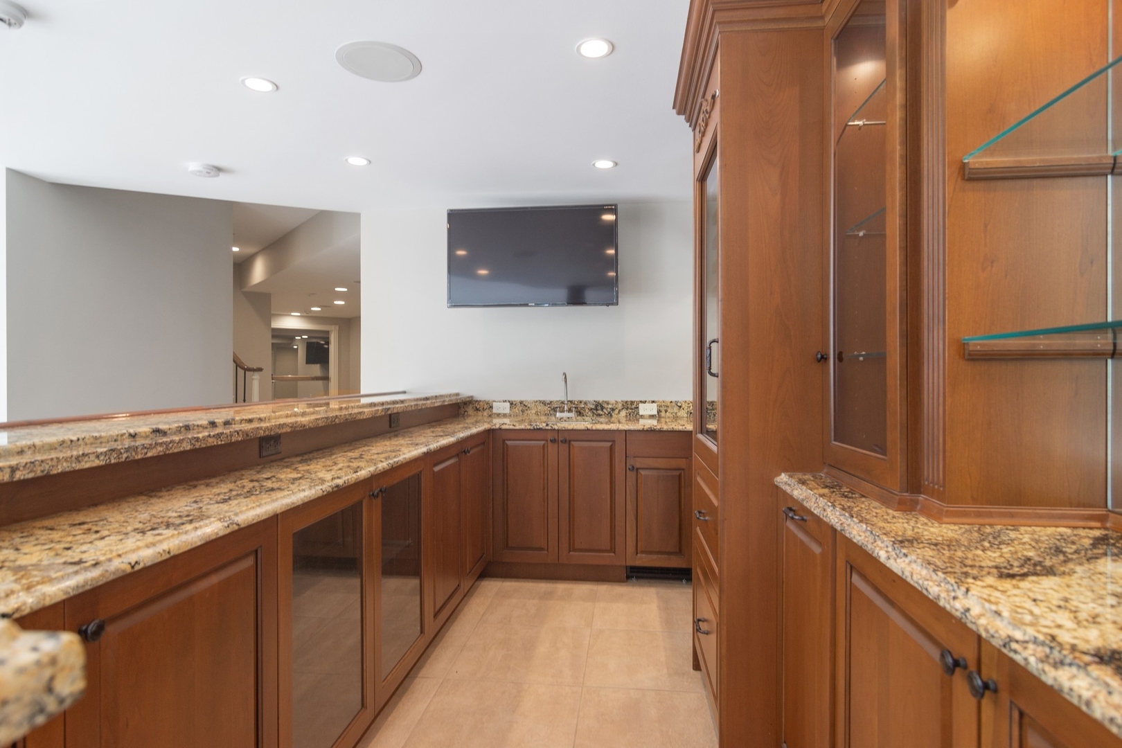 610 West Windsor Road Palatine, IL 60067 - Photo 38 of 51 a spacious bathroom with a granite countertop sink and a mirror